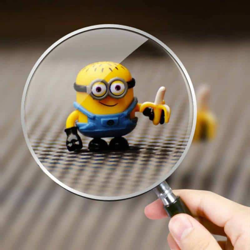 minion, fun, magnifying glass, toy, children, figure, yellow, cute, meal, banana, fruit, healthy, magnifying glass, magnifying glass, magnifying glass, magnifying glass, magnifying glass